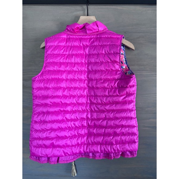 Lilly‎ Pulitzer Cora Vest Size Small Puffer Pink Gorpcore - Picture 5 of 8
